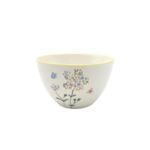 Salaterka Flora 14 cm kwiatki beżowy