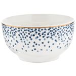 Salaterka Mare Faith kropki 13 cm niebiesko-biały