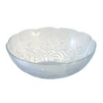 Salaterka Róża szroniona 18 cm transparentny