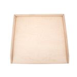 Stolnica do ciasta drewniana 58 x 43 cm średnia beżowy