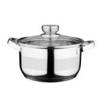 Garnek Tytan ze stali nierdzewnej 20 cm 3,3 l srebrny