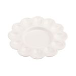 Talerz na jajka 24 cm biały