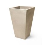 Doniczka kwadratowa Mila 24 cm beżowy