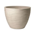 Doniczka okrągła Sand 50 x 38 cm beżowy