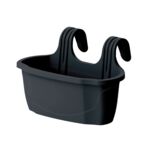 Doniczka balkonowa z uchwytem Nizza 38 cm antracytowy