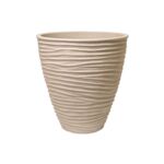 Doniczka okrągła Sand 40 x 42 cm beżowy