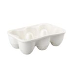 Talerz do jaj Wytłaczanka biały