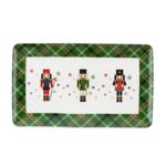 Talerz prostokątny Xmas 25,8 x 15,8 cm wielokolorowy