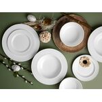 Talerz deserowy Milano 17,5 cm biały