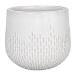 Donica szkliwo 37 x 31 cm mrozoodporna biały