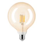Żarówka Led fil AMBER b E27 G125 4 W