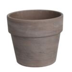 Donica terakotowa Calima bazalt 13 cm ciemnobrązowy