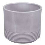 Osłonka cylinder Rille 12 cm lazur szary