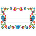 Etykieta samoprzylepna folk 85 x 55 mm 20 sztuk