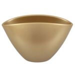 Osłonka owal 20 cm perłowy złoty