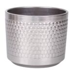 Osłonka cylinder 14 cm chrom srebrny