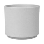 Osłonka cylinder 16 cm glitter jasnografitowy