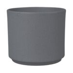 Osłonka cylinder 14 cm glitter jasnografitowy