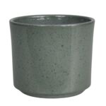 Osłonka cylinder 12 cm kamienny zielony