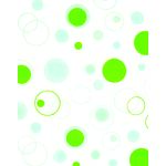 Zasłonka z kółeczkami basic dots zielona
