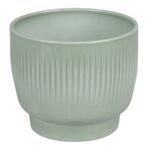 Osłonka ceramiczna 13 cm Lazur szałwia zielony