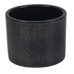 Osłonka ceramiczna 15 cm Granit Lazur czarny
