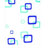 Zasłonka z kółeczkami basic squares niebieska