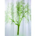 Zasłonka txt tree zielona