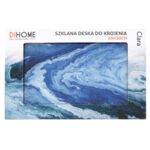 Deska do krojenia szklana 20 x 30 cm Clara niebiesko-biały