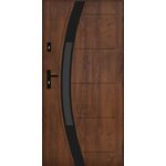 Drzwi zewnętrzne nyks orzech 80L lewe