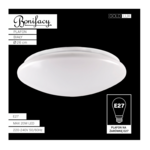 Plafon BONIFACY 26 cm biały Goldlux