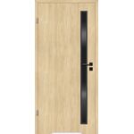 Drzwi wewnętrzne 80L pokojowe dąb amber lakierowane vega + pw podcięcie lewe