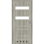 Drzwi wewnętrzne 80L 2/4 tuleje dąb skandynawski lakierowane milano 2 zawiasy lewe