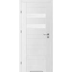 Skrzydło drzwiowe 70L 2/5 biały bergamo 40 + podcięcie wentylacyjne + zamek blokada lewe