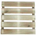 Podest ogrodowy 40 x 40 x 2,8 cm zielony naturalny impregnowany