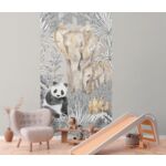 Mural druk cyfrowy winylowy na flizelinie dziecięcy zwierzęta