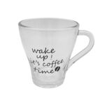 Kubek szklany Wake up 250 ml transparentny