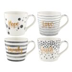 Kubek Sara Black 400 ml mix kolorów