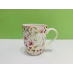 Kubek Lea 350 ml kwiaty biały