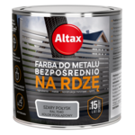 Farba do metalu 250 ml szary połysk Altax