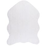 Dywan sztuczna skóra Rabbit puszysty 60 x 90 cm biały