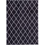 Dywan Loren Print 160 x 230 cm kratka czarny
