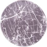 Dywan Loren Print 80 cm koło kamień antracytowy