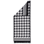 Dywan Kilim Soft 60 x 130 cm pepitka czarno-biały