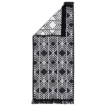 Dywan Kilim Soft 60 x 130 cm geometria czarno-biały