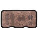 Ociekacz na buty z nadrukiem Footprints Wood Boot Tray 38 x 75 cm wielokolorowy
