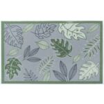 Wycieraczka Sphinx print 48 x 78 cm liście szary