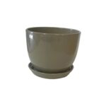 Doniczka Classic z podstawkiem 19,5 cm cappuccino beżowy