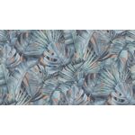 Tapeta flizelinowa Expansio zielone liście wielokolorowy