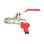 Zawór mosiężny czerpalny 1/2 " x 3/4 " premium z szybkozłączką